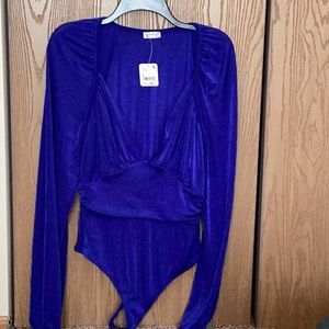 NWT Women’s bodysuit in indigo blue